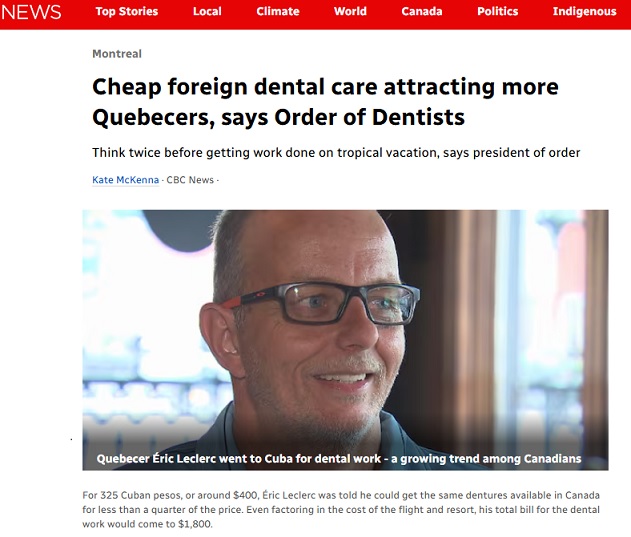 very competitive costs of dental surgery in Cuba